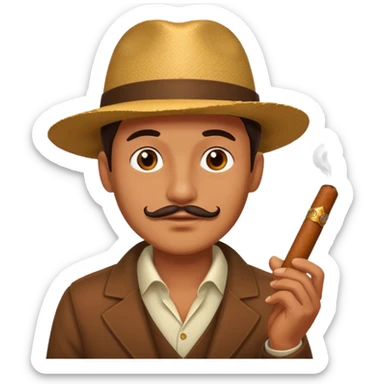 mafia boss cigar sticker