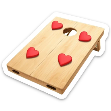 Cornhole board sticker