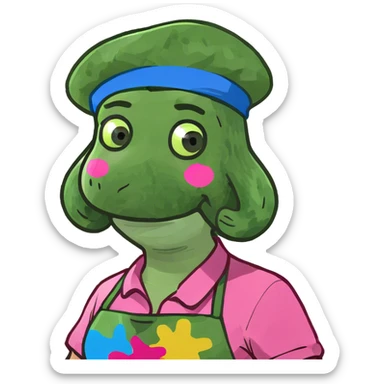 pink spam artist sticker