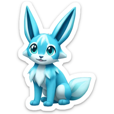 Glaceon full body sticker