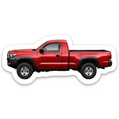 199 Toyota Tacoma ext cab 4wd with red paint sticker