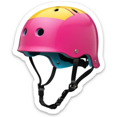 colorful sticker skater helmet sticker