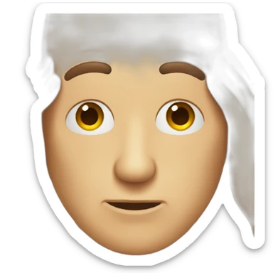 bald man with brown eyes facepalming sticker