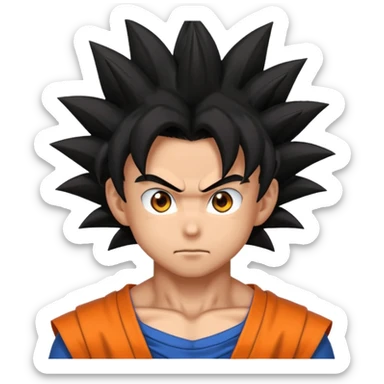 Goku MUI with glowy eyes sticker