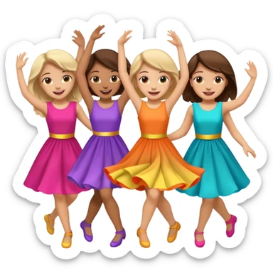 Chicas bailando sticker