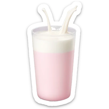 Light pink milk sticker