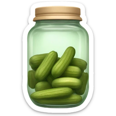A jar of pickles sticker