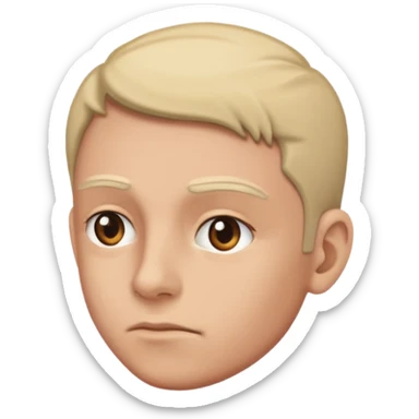 head turned and looking to the side with judgement sticker