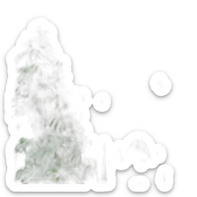 Cascade on a jungle  sticker