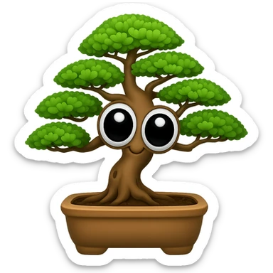 Make the eyeballs much bigger in the style of apple style emojis with transparent background. sticker