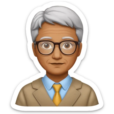 middle aged, The wise librarian sticker