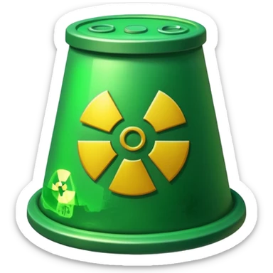 nuclear waste sticker