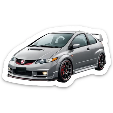 2004 grey Honda civic type r ep3 sticker