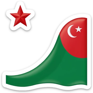 Chechen Flag, the flag 1991-1999 sticker