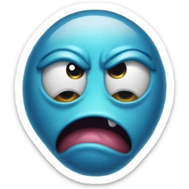 a one eye monster crying sticker