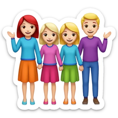 Nah çeken insanlar sticker