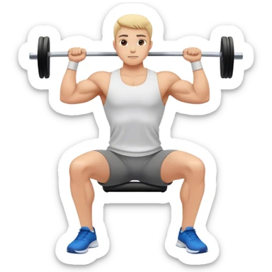 upper-back row exercise sticker