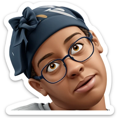 realistic portrait of a boy sticker