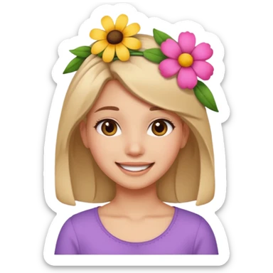 fun cute loud popular pretty girl sticker