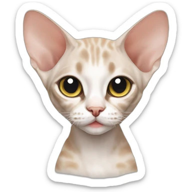 cat cute Devon Rex sticker