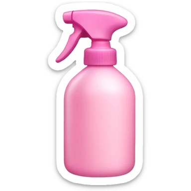 light pink spray bottle  sticker