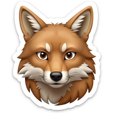 Determined Coyote  sticker