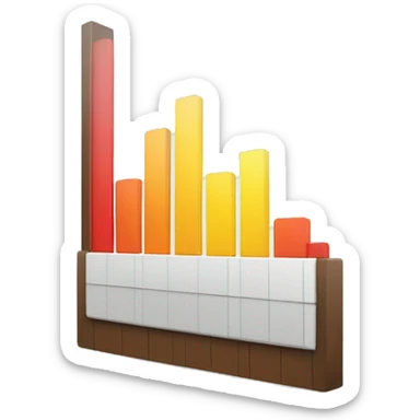 A bar chart coming from the future sticker