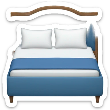 blue bed sticker