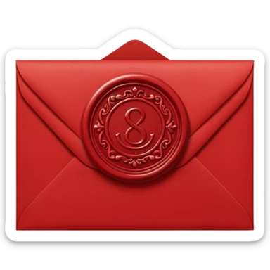 wax seal envelope sticker