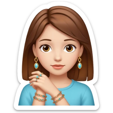 Charm Bracelet Girl sticker