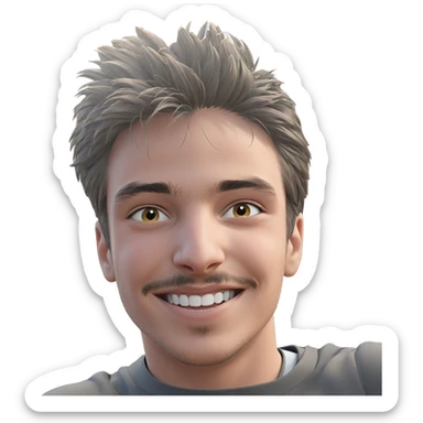 smiling boy outdoors portrait sticker