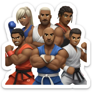 Street fighter sticker