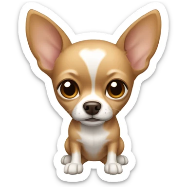 Chihuahua with brown fur and light beige paws sticker