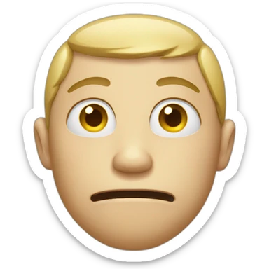 nodding face sticker