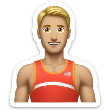 Relais passage de témoins athlétisme sticker