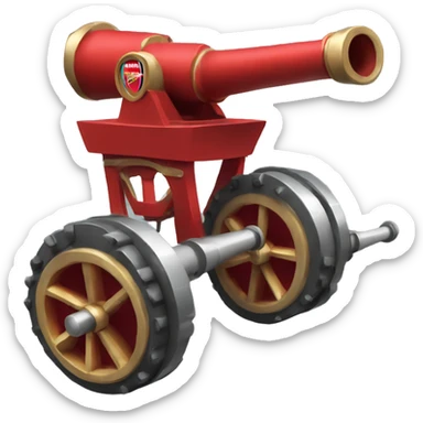 Arsenal FC cannon sticker