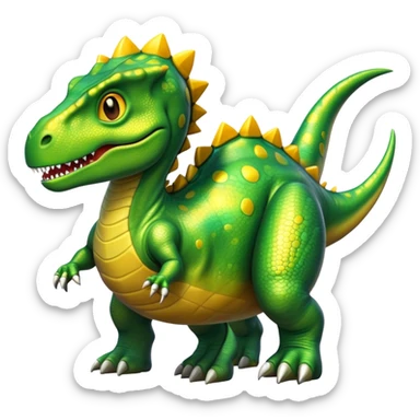 CAR ON A DINOSOUR sticker