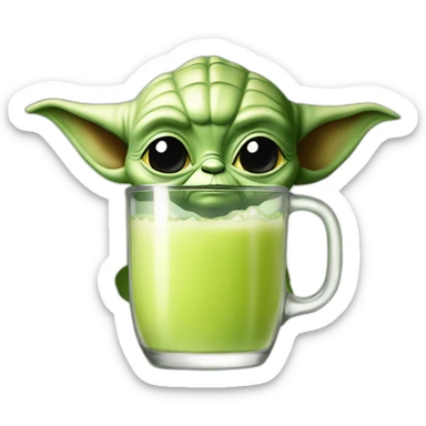Yoda drink the jus sticker