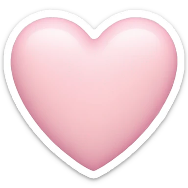 pastel pink heart sticker