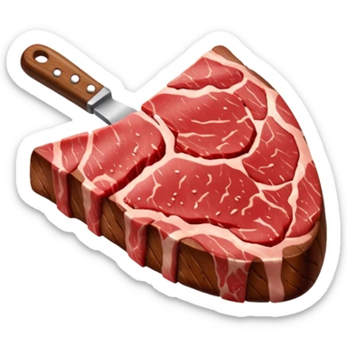 steak protein cut sticker