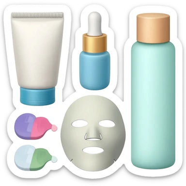 skincare products sticker