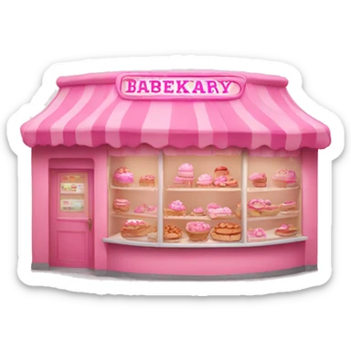 pink bakery  sticker