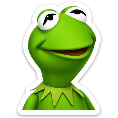 Kermit the frog sticker