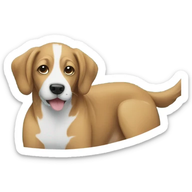 Dog in a pool sticker