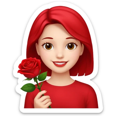 Happy rose day my love ashi sticker