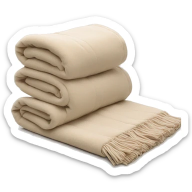 Bundle blanket beige sticker