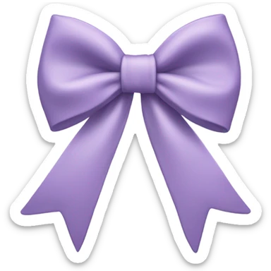 Light purple bow  sticker