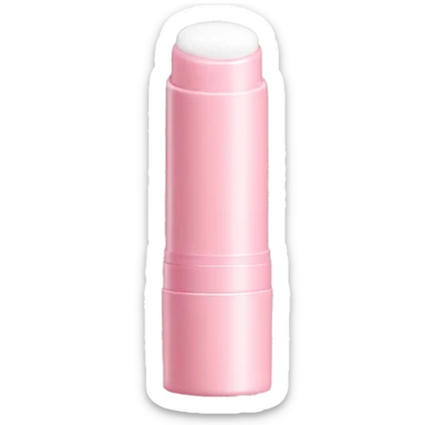 Soft light pink lipbalm product sticker