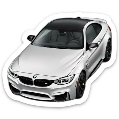 black bmw m4  sticker