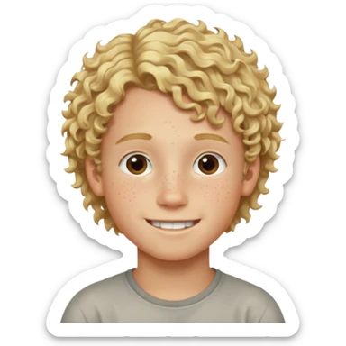 hassidic young boy blond freckles sidelocks curly sticker